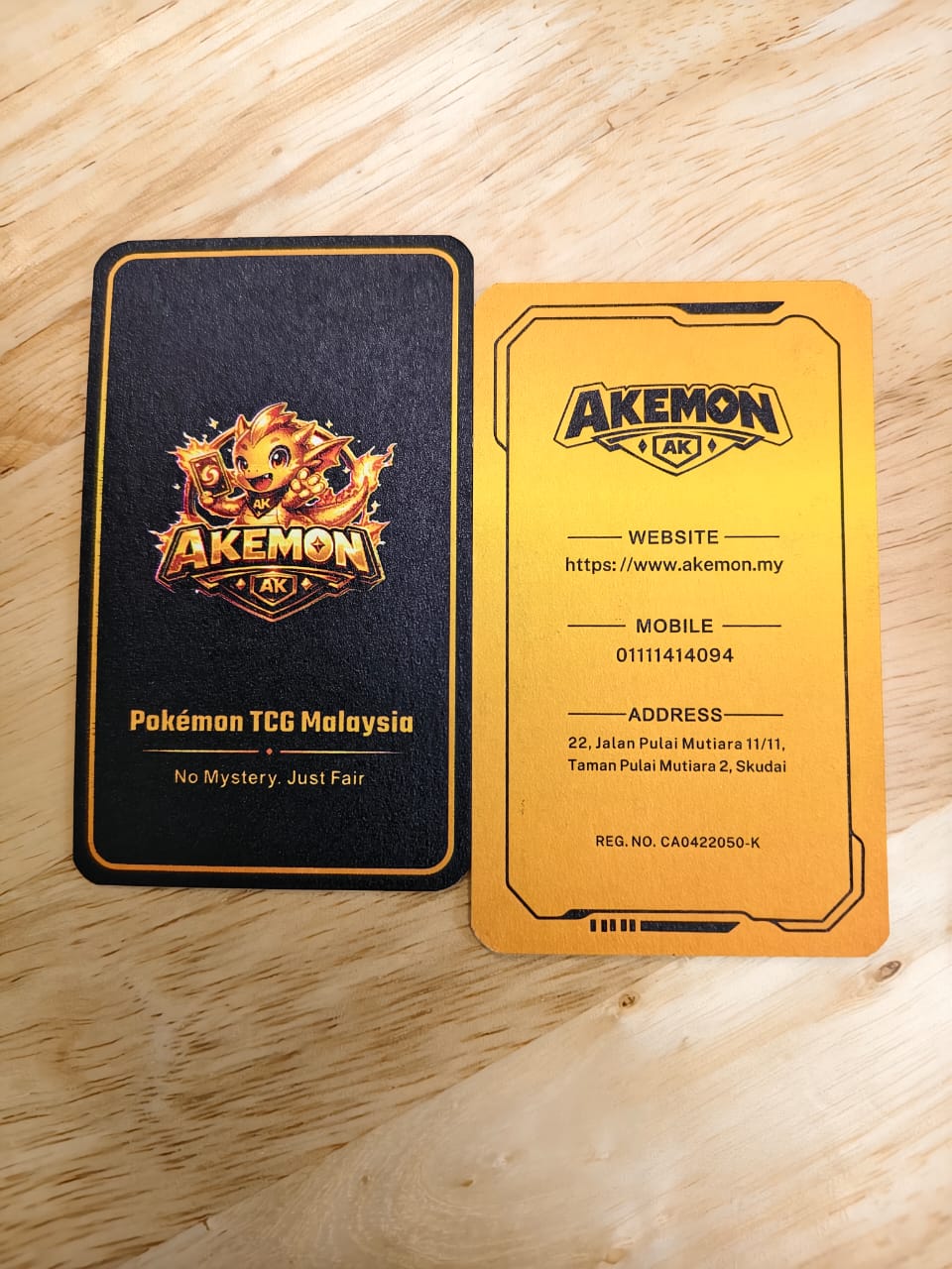 Akemon TCG Introduces Our New Name Card: Building Trust in Pokémon TCG Malaysia