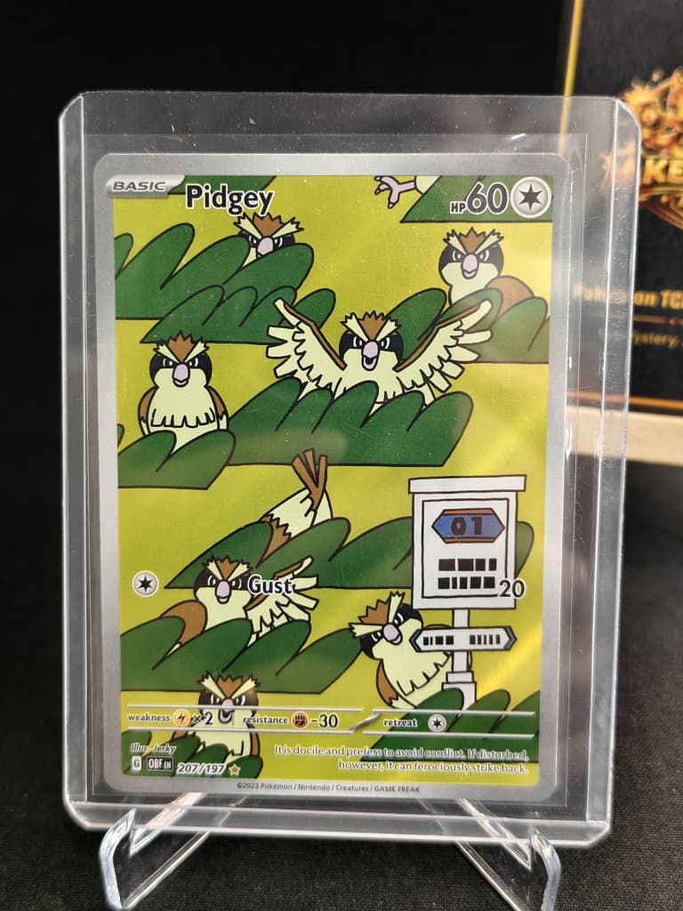Pidgey 207/197 IR Obsidian Flames Raw Cards