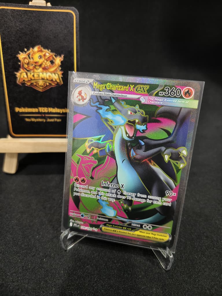 Mega Charizard X ex UR 109/094 Phantasmal Flames English