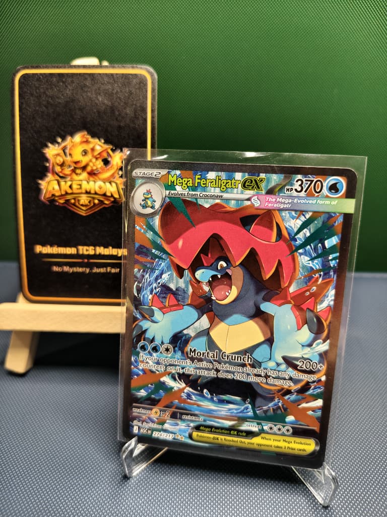 Mega Feraligatr ex SIR 274/217 Ascended Heroes Raw Cards