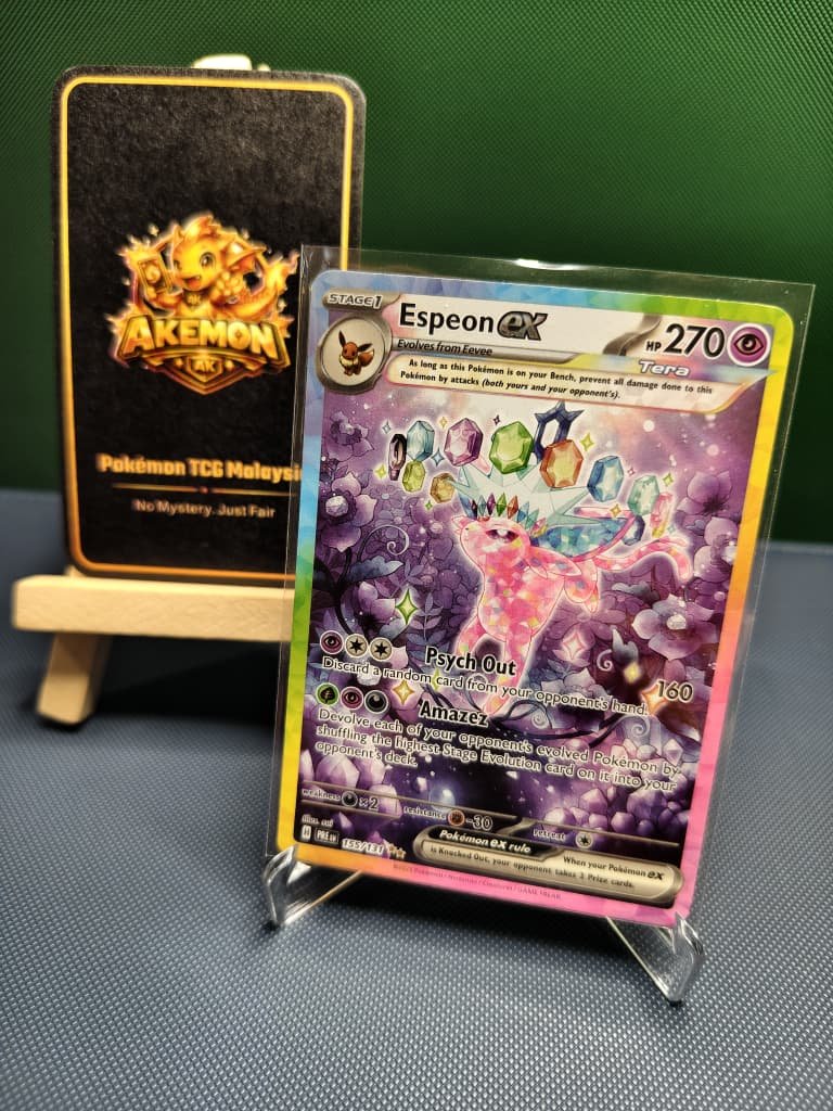 Espeon ex SIR 155/131 Prismatic Evolutions Raw Card English