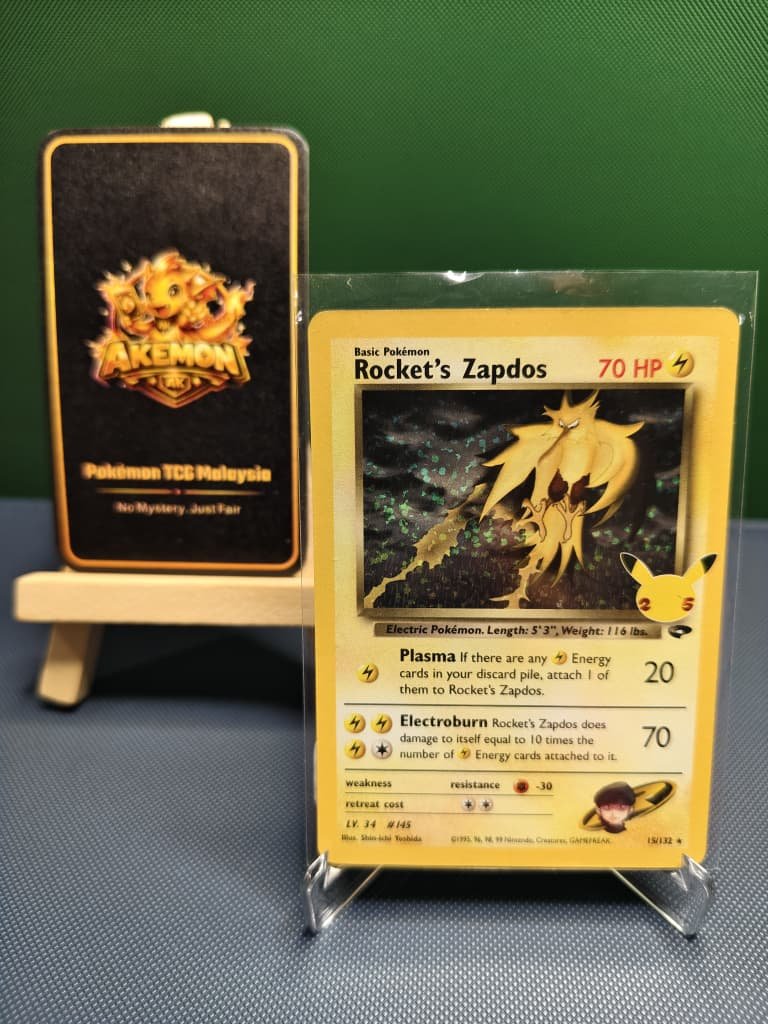 Pokemon 2021 Rocket's Zapdos 15/132 Holo Raw Cards